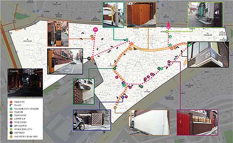 추천 투어 동선 총길이 550m 도보 약 10분소요