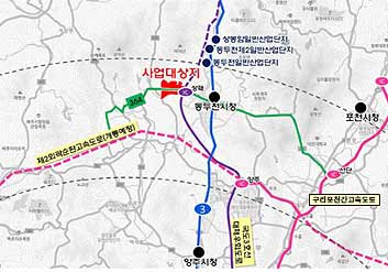경기도 동두천시 상패동 일원 위치도