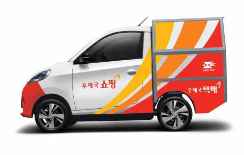 우정사업본부 우체국집배용 차량으로 선정된 쎄미시스코 SMART EV D2C