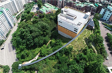 구릉지 이동편의시설 설치예상 이미지성동구 대현산공원