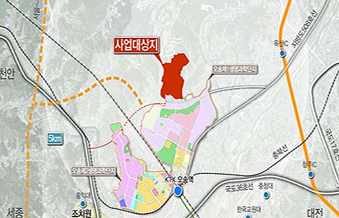 오송 화장품산업단지 위치도