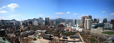 정동 일대 파노라마 사진