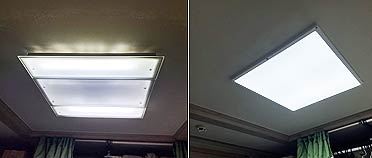 개선 전형광등 개선 후