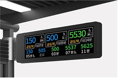 버스정보안내단말기 혼잡도 정보 