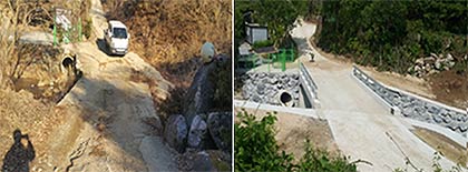 동 사업 추진에 따른 개선 효과기존 사례 생활 인프라 교량개설