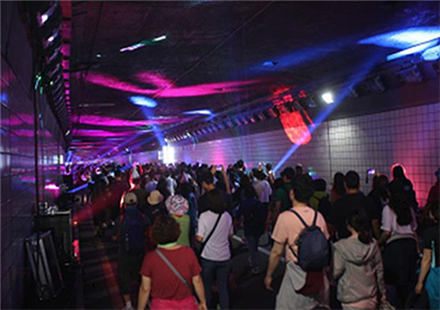 율곡터널 조명쇼