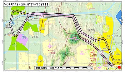 도심항공교통UAM 수도권 실증노선 항공지도아라뱃길 실증노선