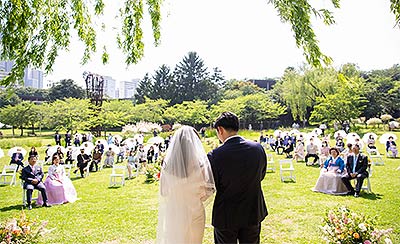 용산가족공원 그린웨딩 풍경