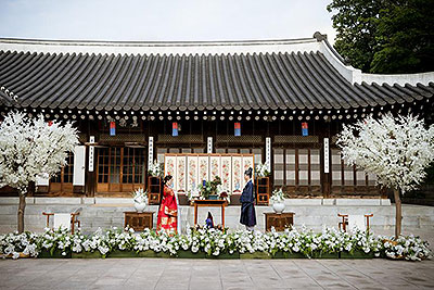  한국의집에서 개최되는 전통혼례 참고 사진   
