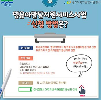 영유아발달지원서비스사업신청방법