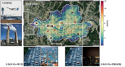 온실가스 공간지도 예시서울사례