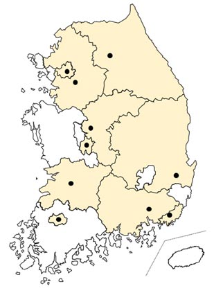  시도 아토피천식 교육정보센터 운영 현황  운영현황  서울08 부산14 광주16 대전20 경기11 강원16 충북21 전북23 경북13 경남21