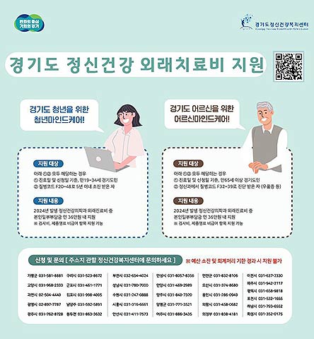 2024년 청년 및 노인 마인드케어 이미지