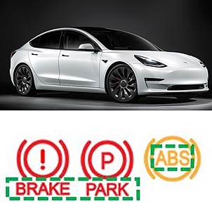 테슬라코리아유모델3 결함장치계기판 표시등