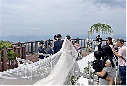 숲 속 결혼식 운영 사진자료