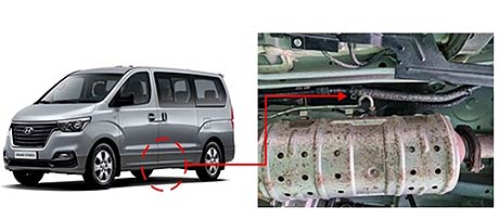 대상 자동차그랜드스타렉스 결함장치냉각수 호스