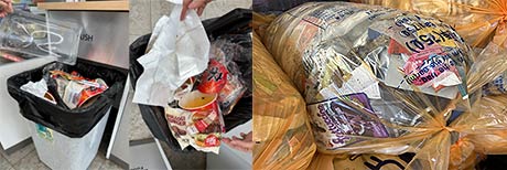 편의점 종량제봉투내 과자 등 비닐 상업시설 폐비닐 배출실태