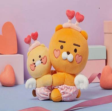 카카오프렌즈 라이언춘식이 허그 인형