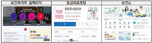 홈페이지 화면 예시