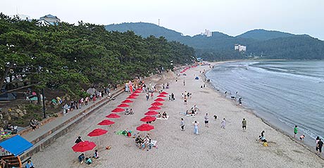 해수욕장 해남 송호해변