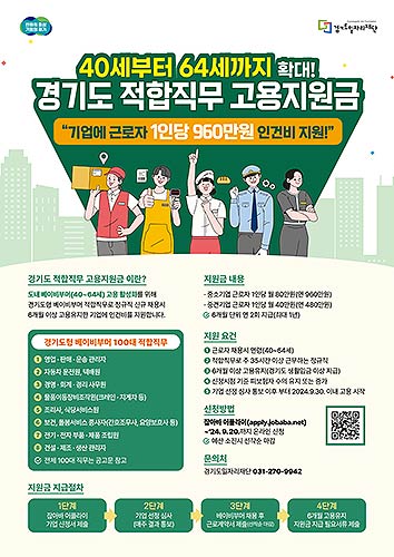 적합직무 고용지원금