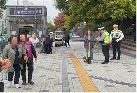 2024111금 숭실대 앞 단속현장