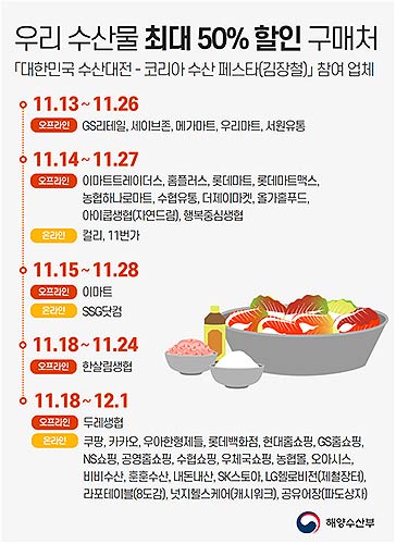 대한민국 수산대전  코리아 수산페스타 참여업체