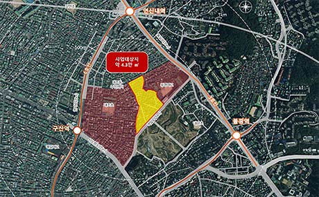 위치도 은평구 대조동 89 모아타운