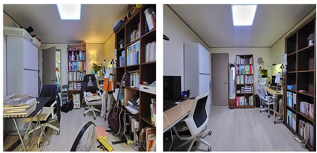 정리수납 컨설팅 전후 비교 사진예시