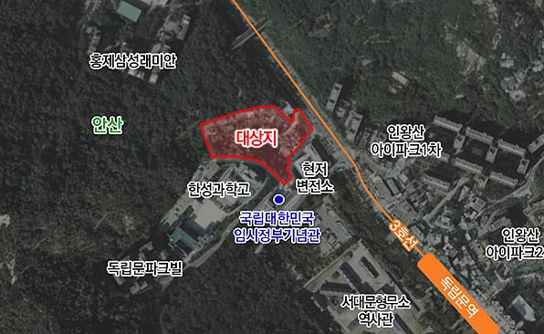 위치도 서대문구 현저동 15 모아타운