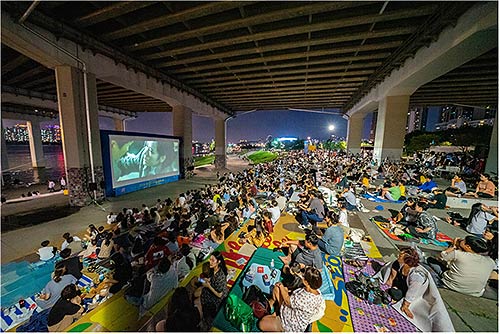 영화상영원효대교 하부