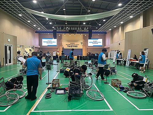 참고 발달장애인 보조기기 관리사 기능경기대회 현장