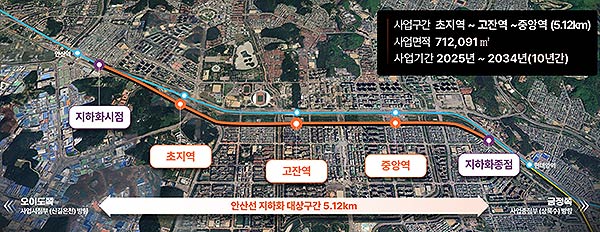 사업구간 노선도