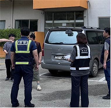 단속 현장에서 대포차 운행정지명령