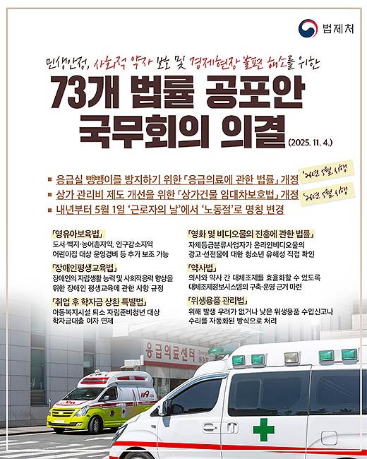 법률공포안국무회의의결