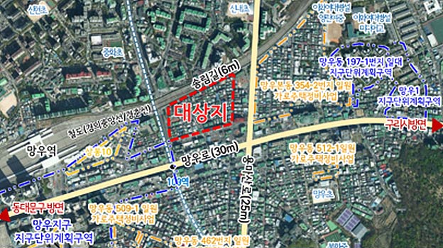 위 치 도 중랑구 신내1동 49313번지 일대 모아타운