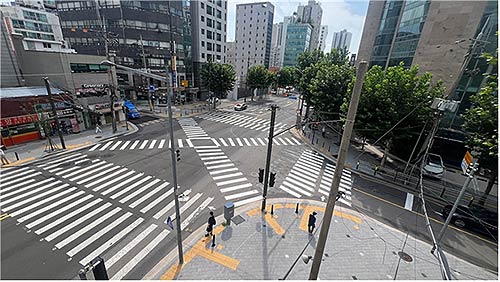 서울영동초 인근 교차로당산동아아파트 교차로 개선 후 