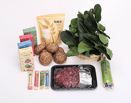 친환경농산물 꾸러미 지원사업품목예시