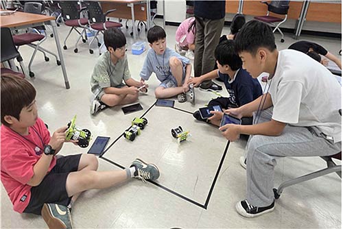 캠프 운영 사진 자율주행로봇 코딩학습서울