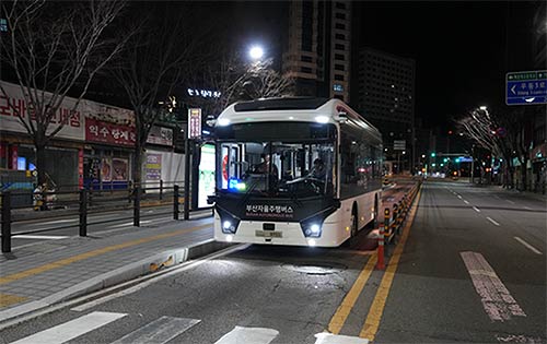 부산자율주행버스 BigAi bus빅아이버스 사진