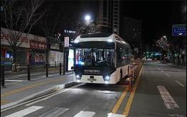 부산시, 내성~중동 간선급행버스(BRT) 구간 자율주행버스, 오늘 '심야 여객운송 서비스' 개시 기사 이미지