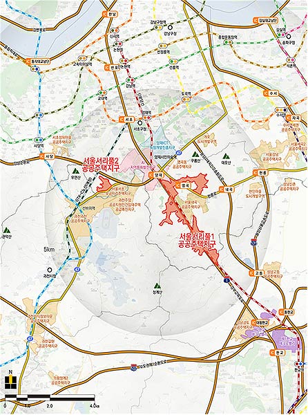 서울 서리풀1지구 위치도