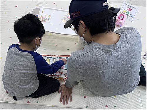 마시멜로놀이 진행 사진