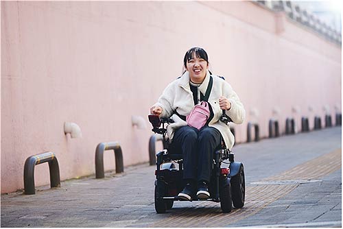 뇌병변장애인 문채원 씨