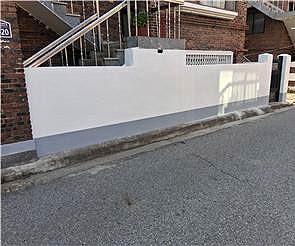 담장보수공사후