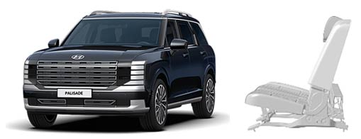 대상 자동차팰리세이드 하이브리드 결함장치전동 시트