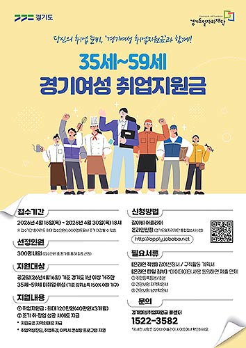 경기도일자리재단여성취업지원금포스터420x594