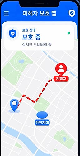 스토킹 가해자 실시간 추적 앱 사진