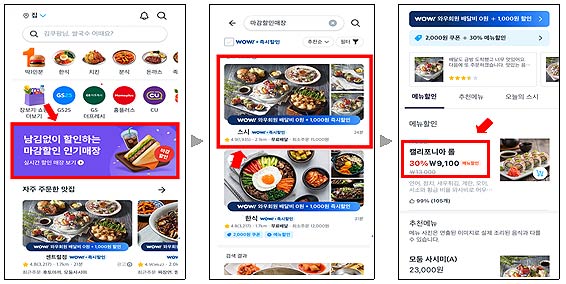 쿠팡이츠참여업체매장 파리바게뜨 뚜레쥬르   개인 운영 빵집음식점 등   운영방식 운영시간 1824시 할인기준 매장 자율               마감할인 배너 운영 및 배너 내 화면기능 제공