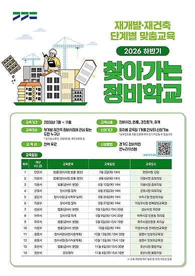 경기도청2026 하반기 찾아가는 정비학교
